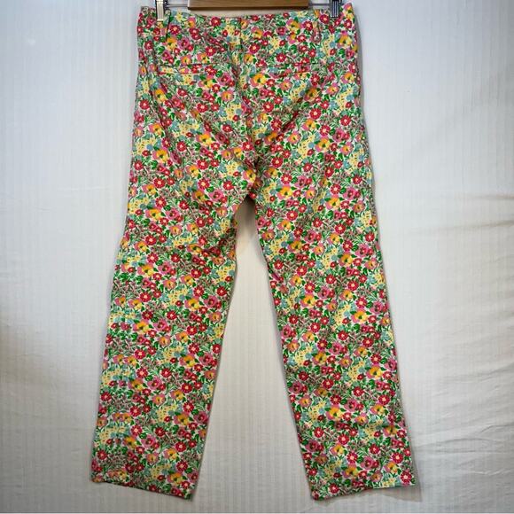 Lilly Pulitzer Whitney Pants Spring Floral Print Women Size 4 Coastal Resortwear - Picture 2 of 6
